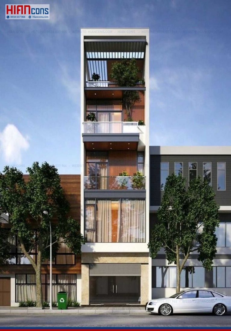 30+ Mẫu Thiết Kế Nhà Phố 5 Tầng Đẹp Nhất Tại Hian Cons