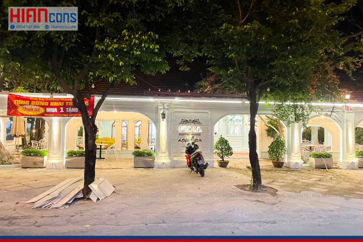 Thi công quán cafe cổ điển Pha Kê Coffee House