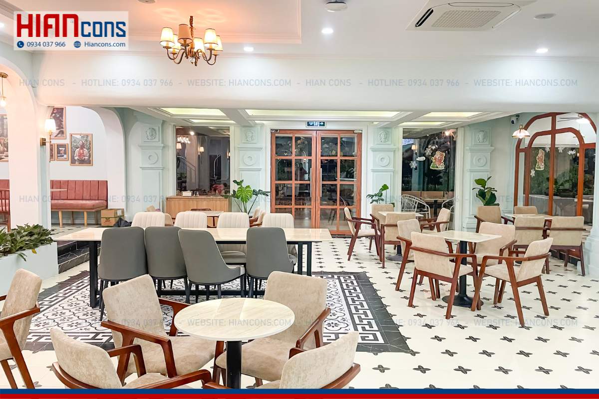 Thi công quán cafe cổ điển Pha Kê Coffee House