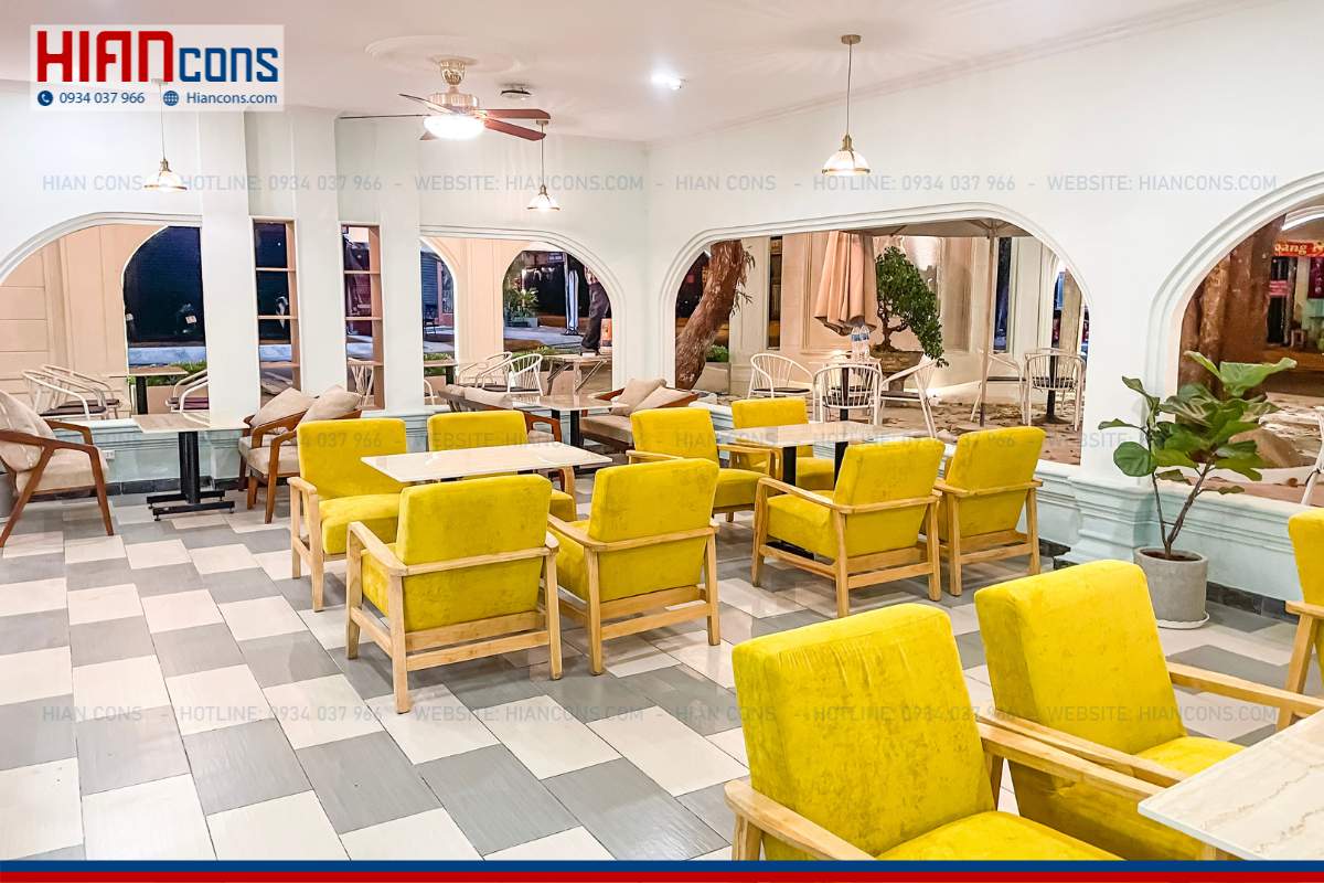 Thi công quán cafe cổ điển Pha Kê Coffee House