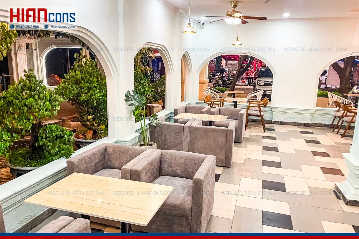 Thi công quán cafe cổ điển Pha Kê Coffee House