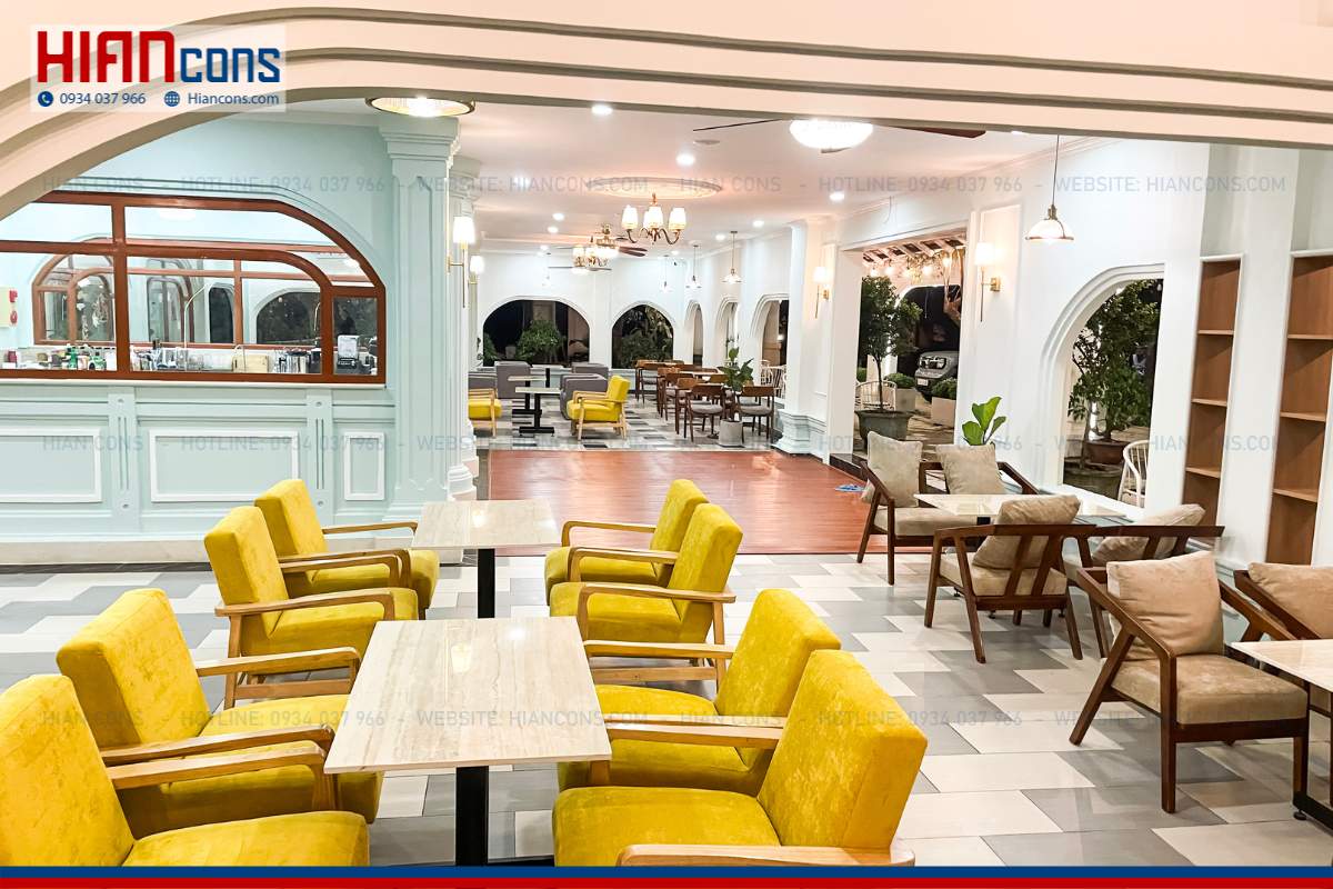 Thi công quán cafe cổ điển Pha Kê Coffee House