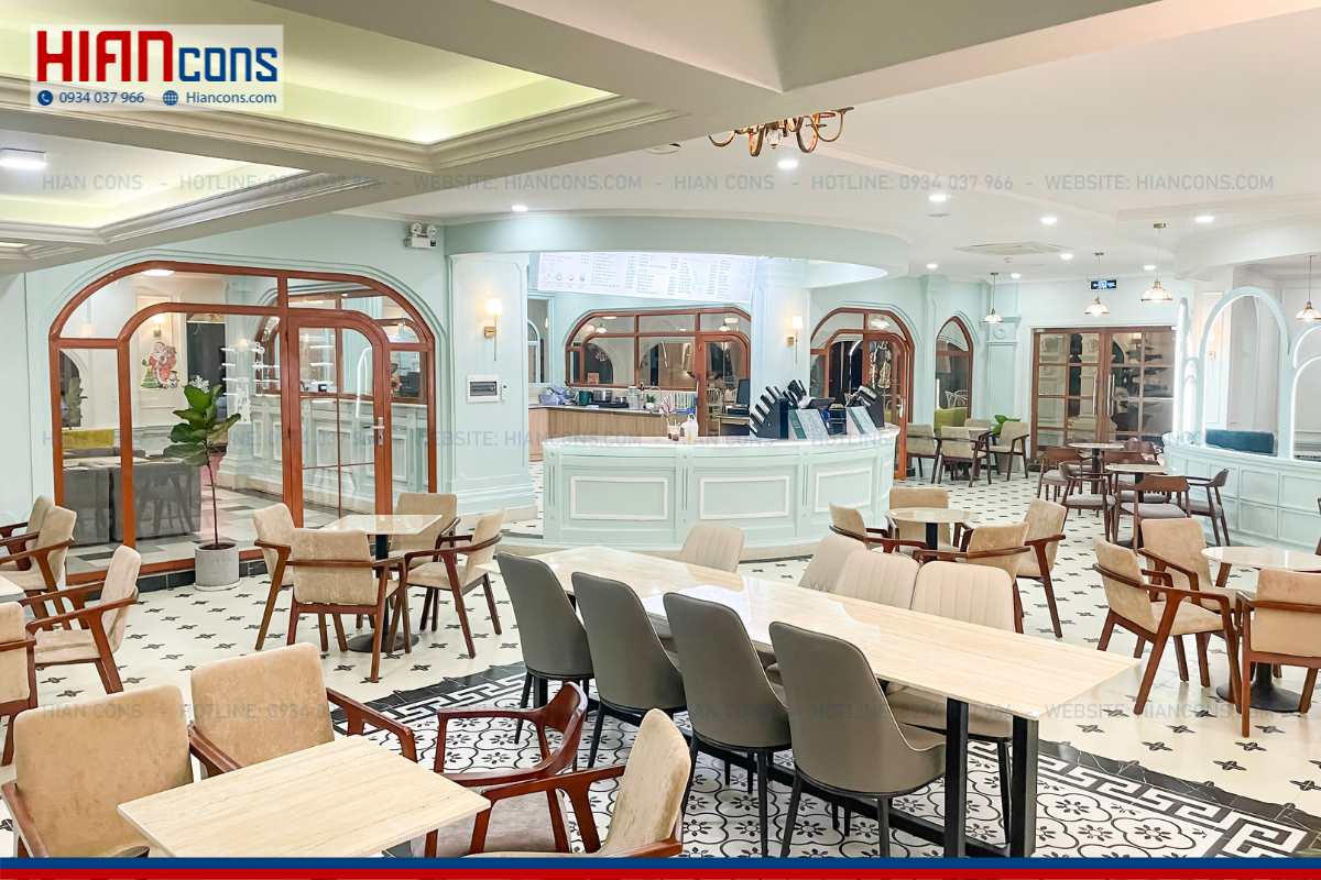 Thi công quán cafe cổ điển Pha Kê Coffee House