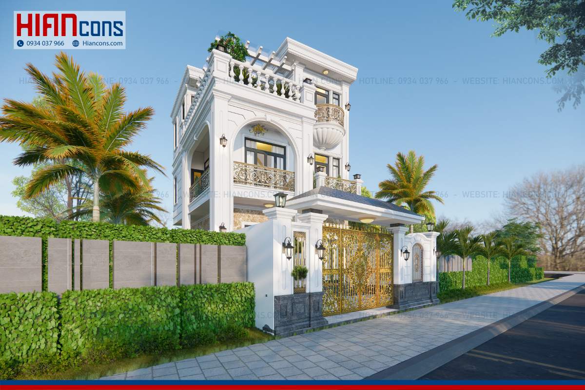 Thiết kế nhà phố Tân Cổ Điển