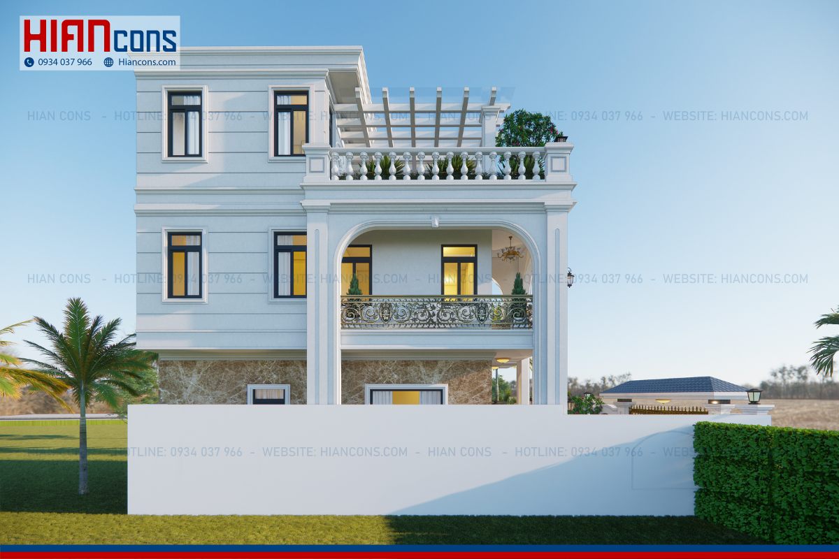Thiết kế nhà phố Tân Cổ Điển