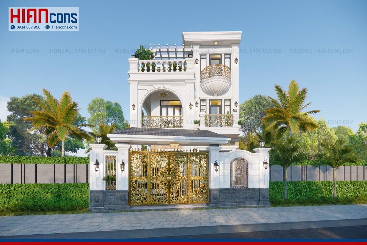 Thiết kế nhà phố Tân Cổ Điển