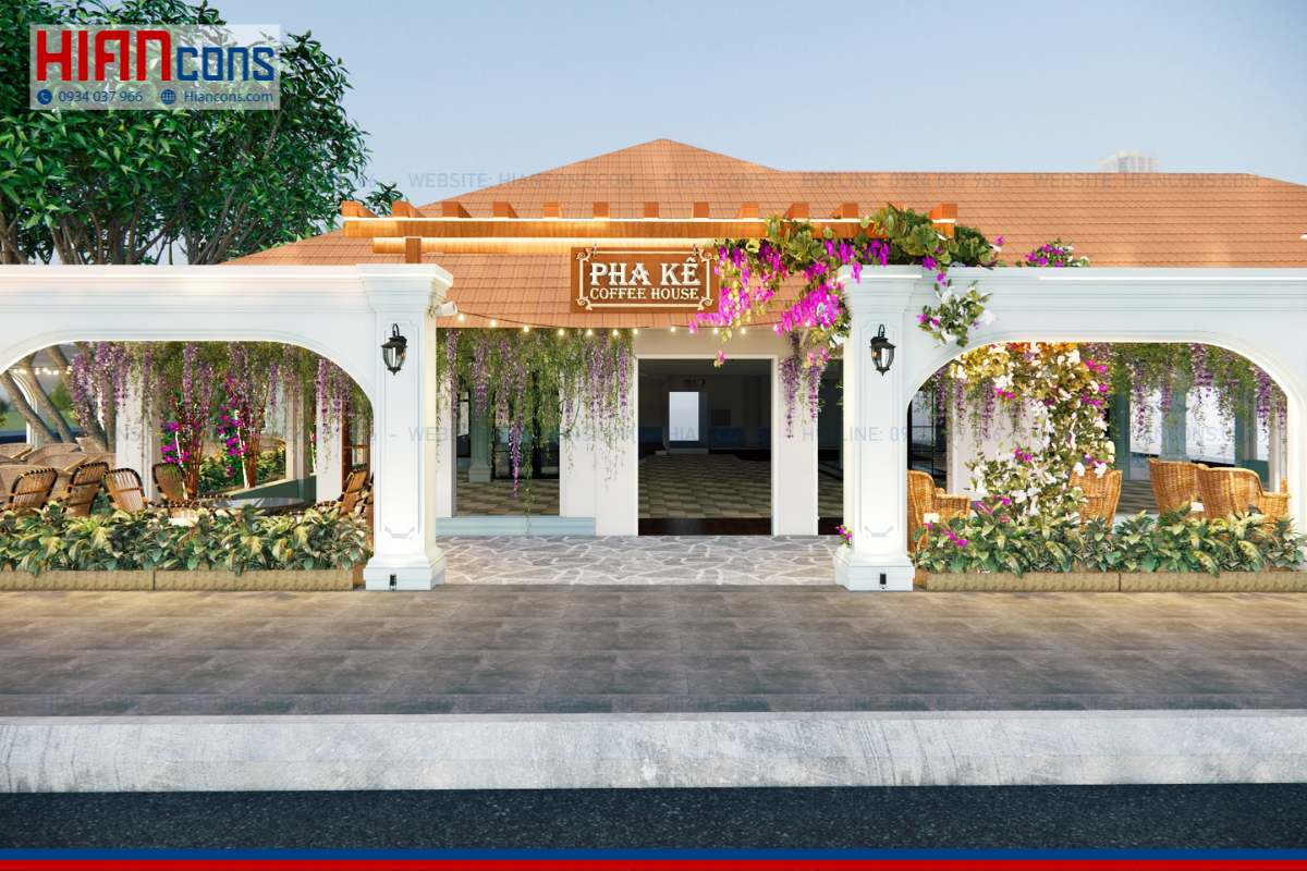 Thiết kế quán cafe cổ điển Pha Kê Coffee House