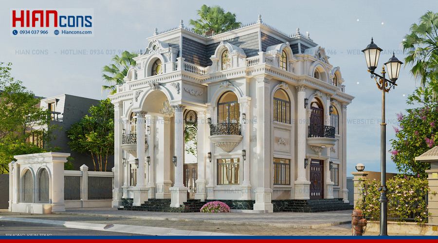 Xây Nhà Biệt Thự Cổ Điển