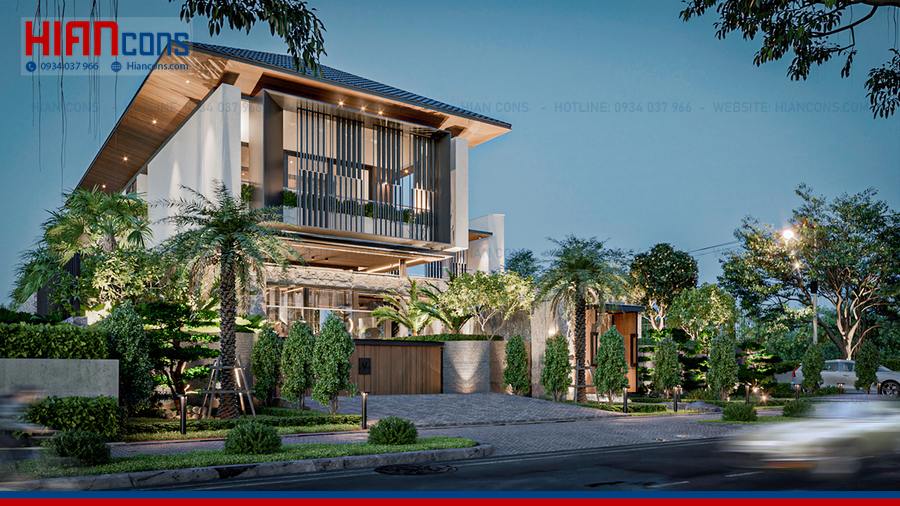 Thi Công Biệt Thự Cổ Điển 2 Tầng