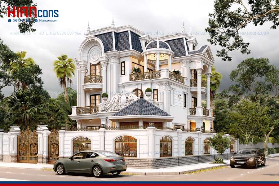 Thiết Kế Biệt Thự Cổ Điển 3 Tầng