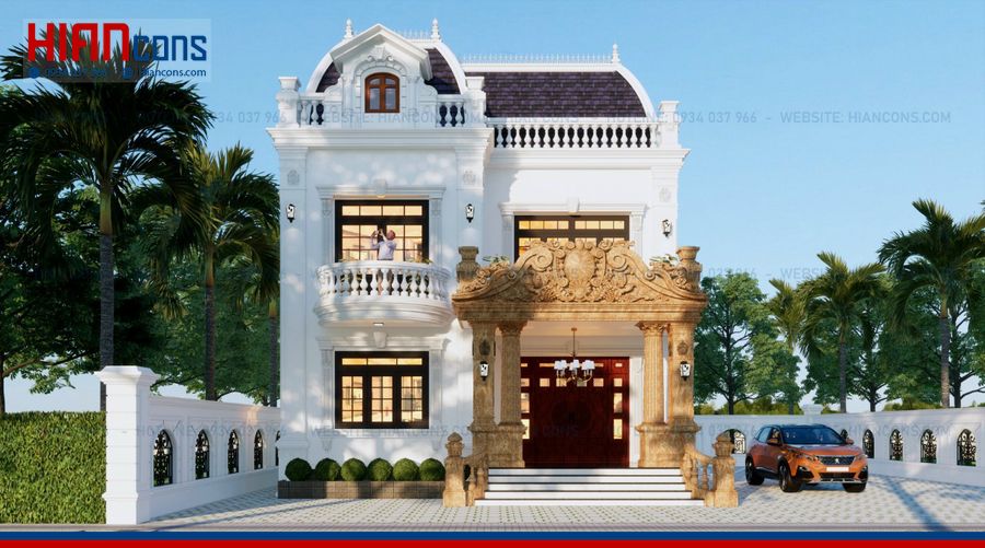 Thi Công Biệt Thự Cổ Điển 3 Tầng