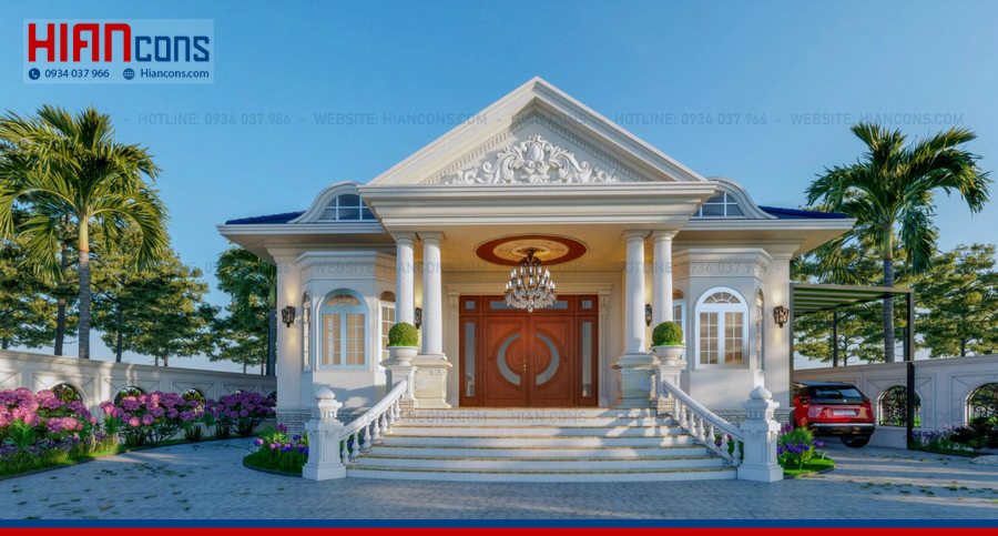 Thiết Kế Biệt Thự Cổ Điển Mái Thái