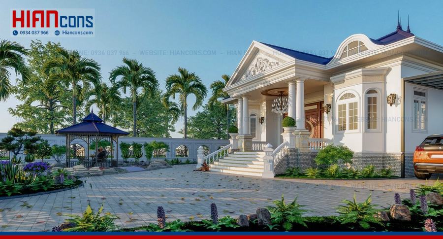 Thiết Kế Biệt Thự Cổ Điển Mái Thái