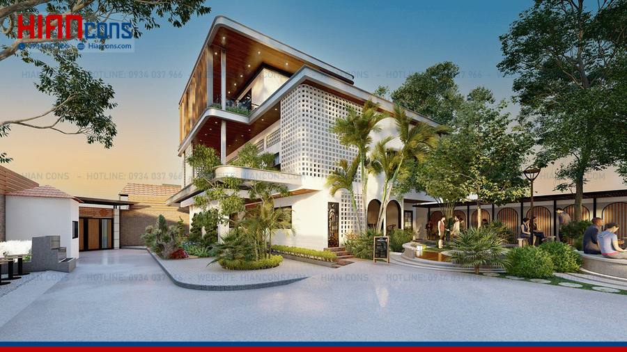 Thiết Kế Biệt Thự Cổ Điển Sang Trọng 180m2