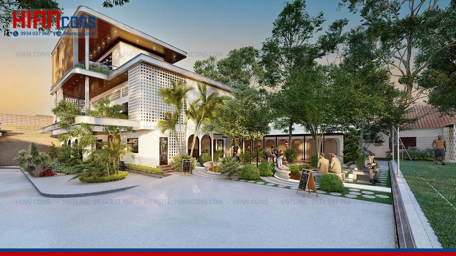 Thiết Kế Biệt Thự Cổ Điển Sang Trọng 180m2