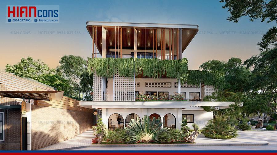 Thiết Kế Biệt Thự Cổ Điển Sang Trọng 180m2