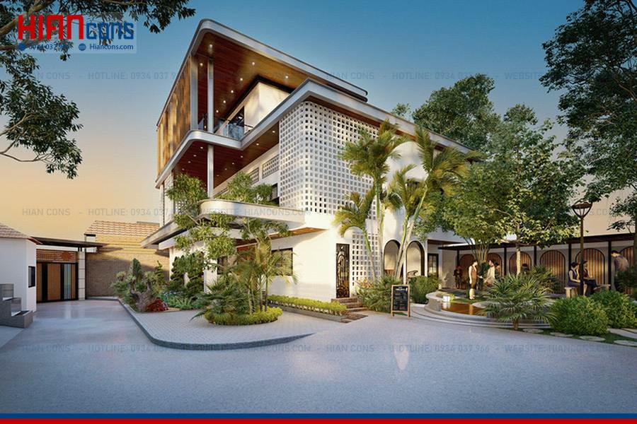 Thiết Kế Biệt Thự Cổ Điển Sang Trọng 180m2