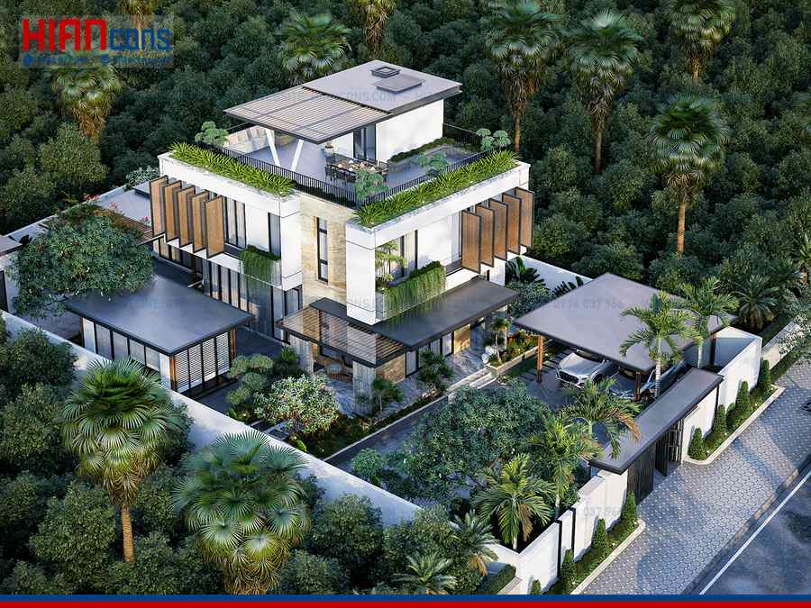 Báo Giá Biệt Thự Cổ Điển Mái Thái