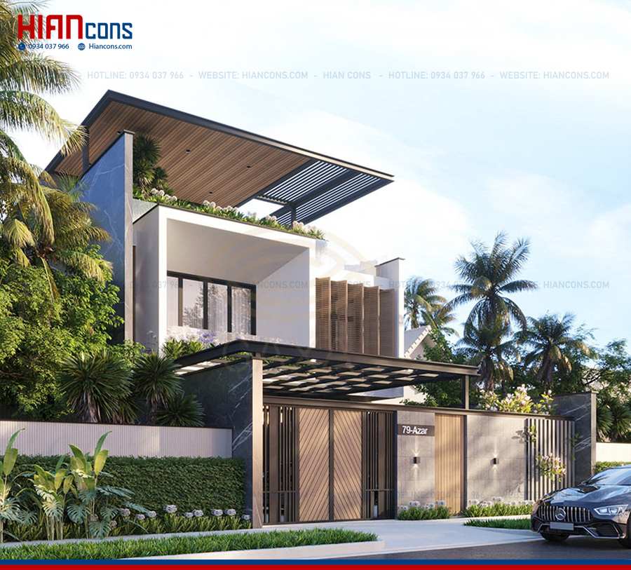 Thiết Kế Biệt Thự Cổ Điển Mái Nhật