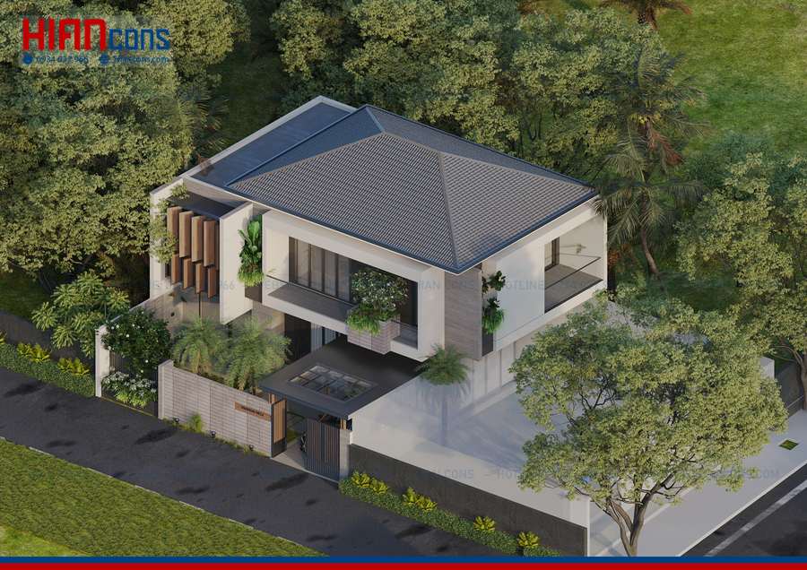 Thi Công Biệt Thự Cổ Điển Mái Nhật