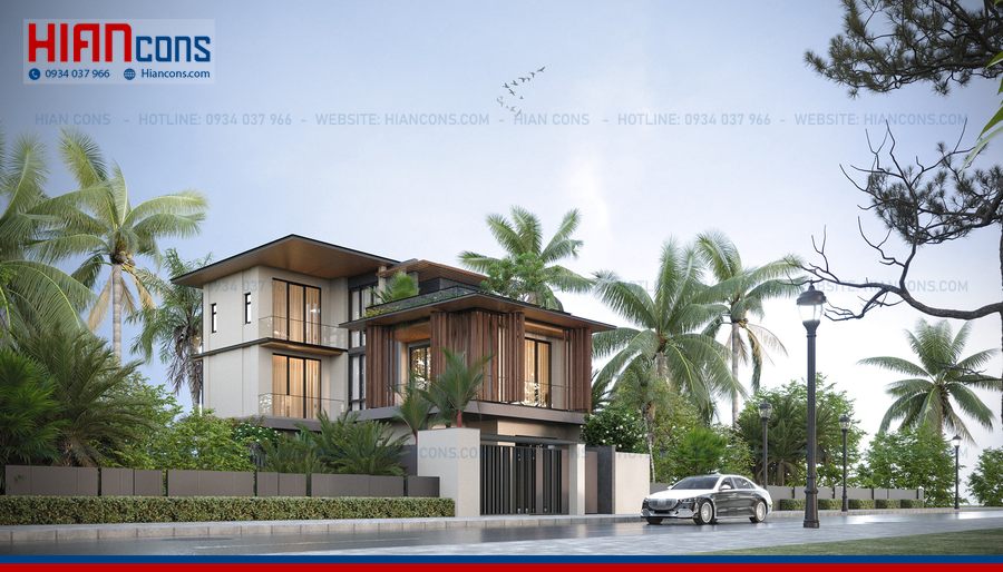Báo Giá Biệt Thự Cổ Điển Mái Nhật