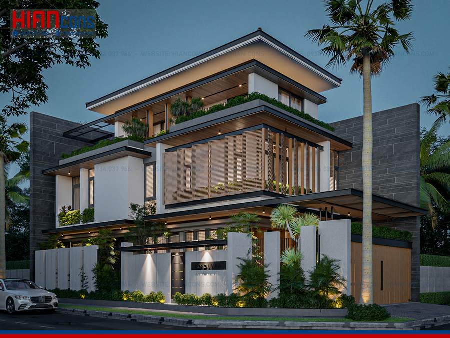 Thiết Kế Biệt Thự Cổ Điển Mansard