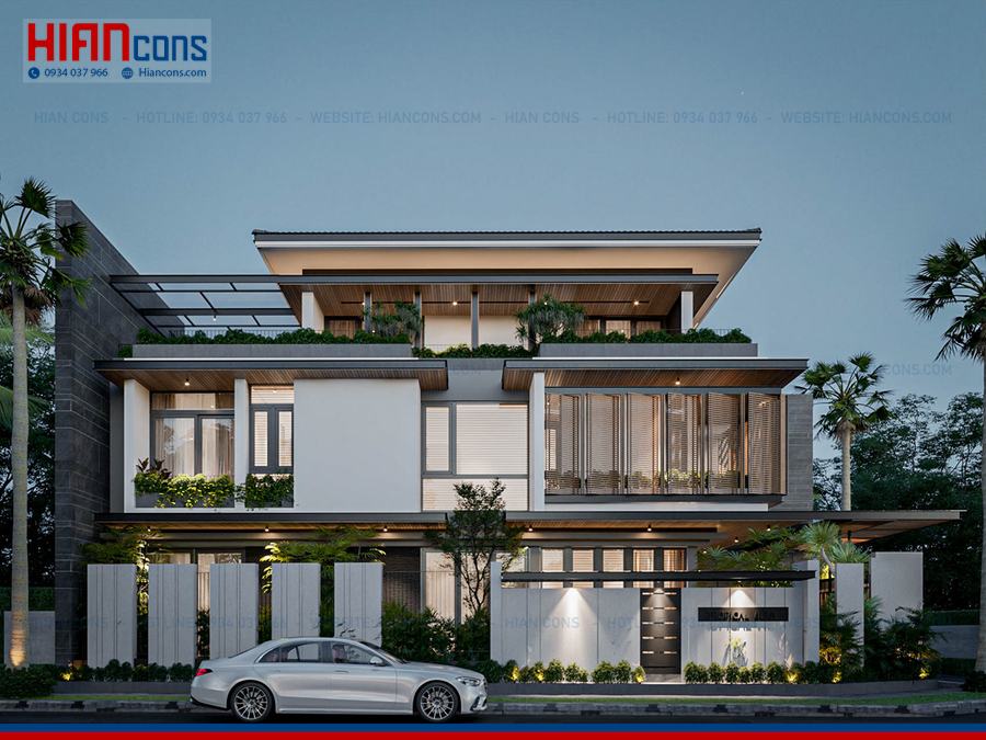 Thiết Kế Biệt Thự Cổ Điển Mansard