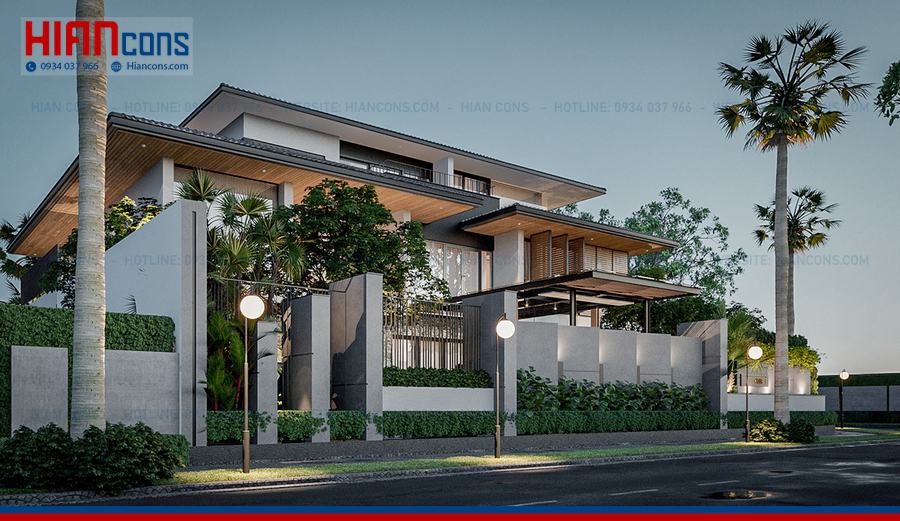 Thi Công Biệt Thự Cổ Điển Mansard
