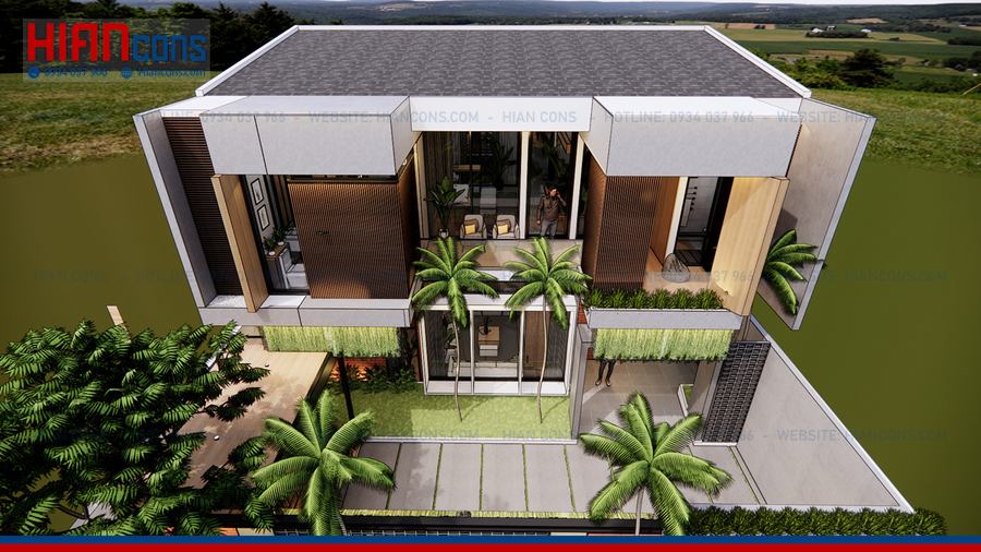 Biệt Thự Cổ Điển Mái Mansard 250m2