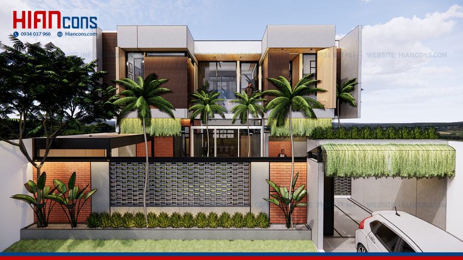 Biệt Thự Cổ Điển Mái Mansard 250m2