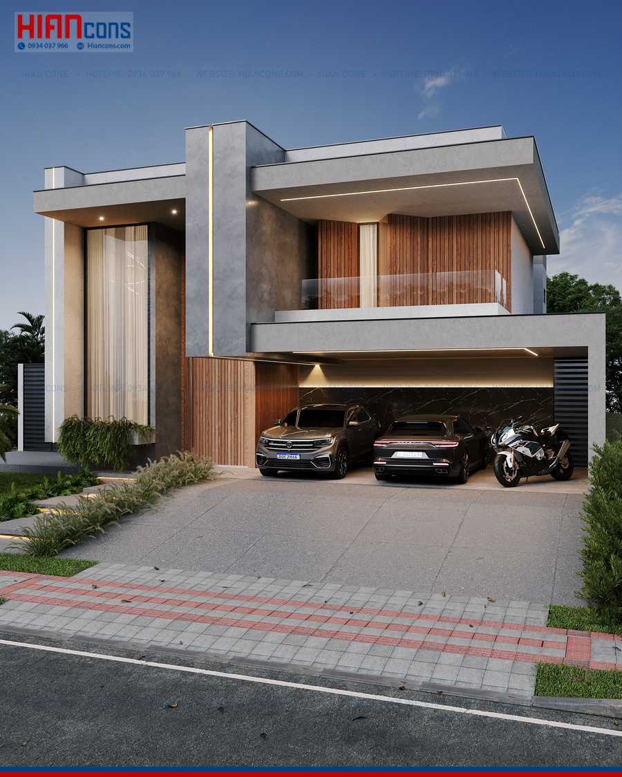 Thiết Kế Biệt Thự Hiện Đại Thanh Lịch