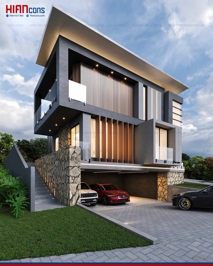 Thiết Kế Biệt Thự Hiện Đại Mở Rộng