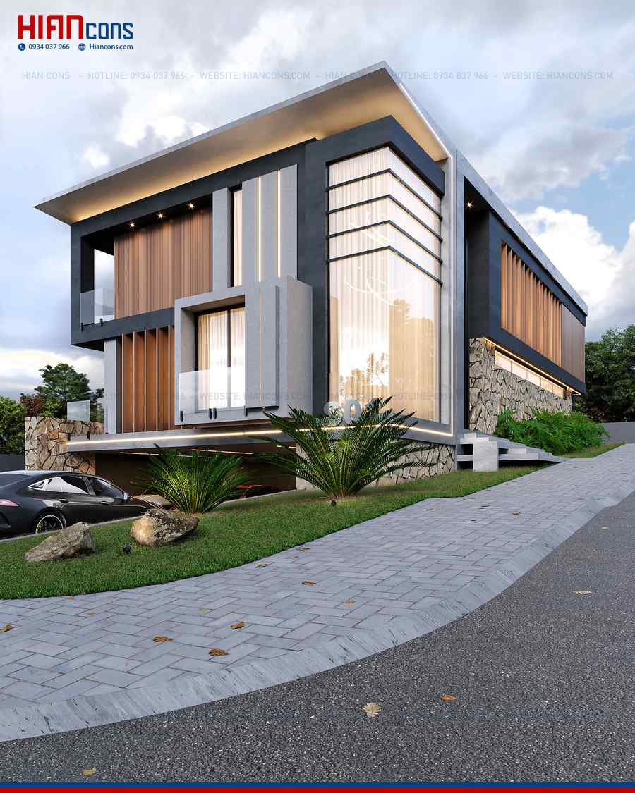 Thiết Kế Biệt Thự Hiện Đại Mở Rộng