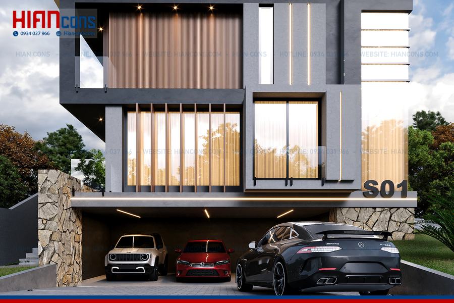 Thiết Kế Biệt Thự Hiện Đại Mở Rộng