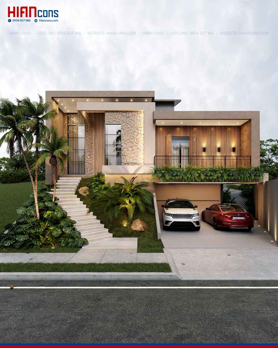 Thiết Kế Biệt Thự Hiện Đại Thoáng Đãng