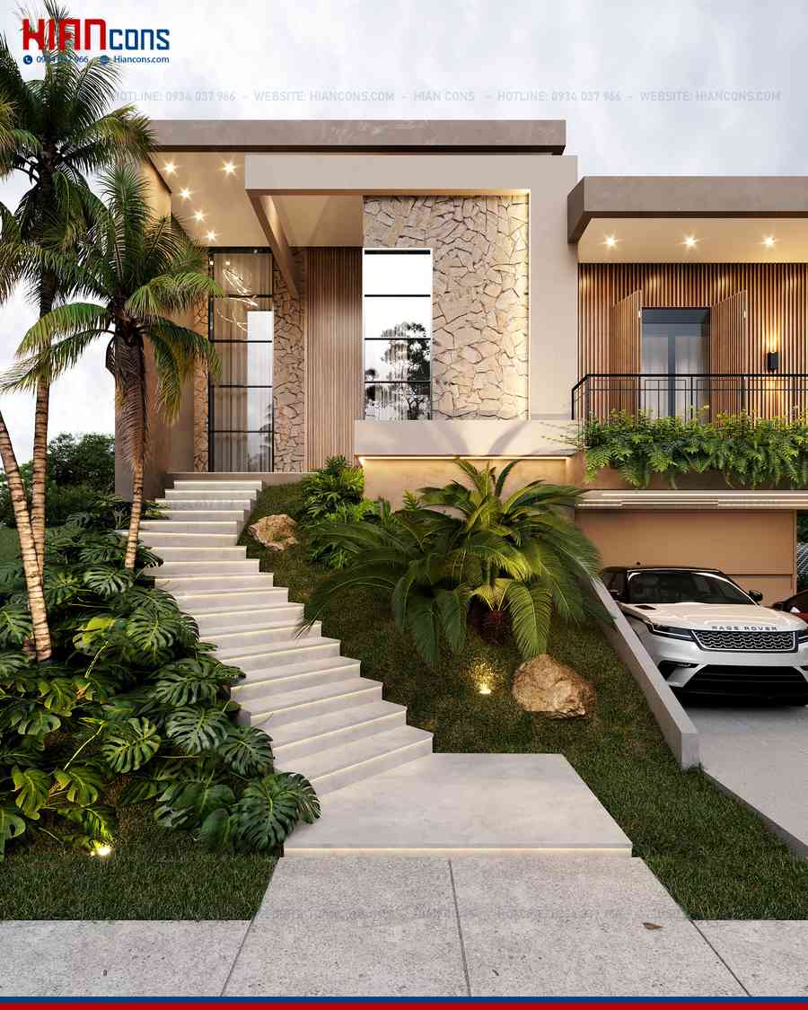 Thiết Kế Biệt Thự Hiện Đại Thoáng Đãng