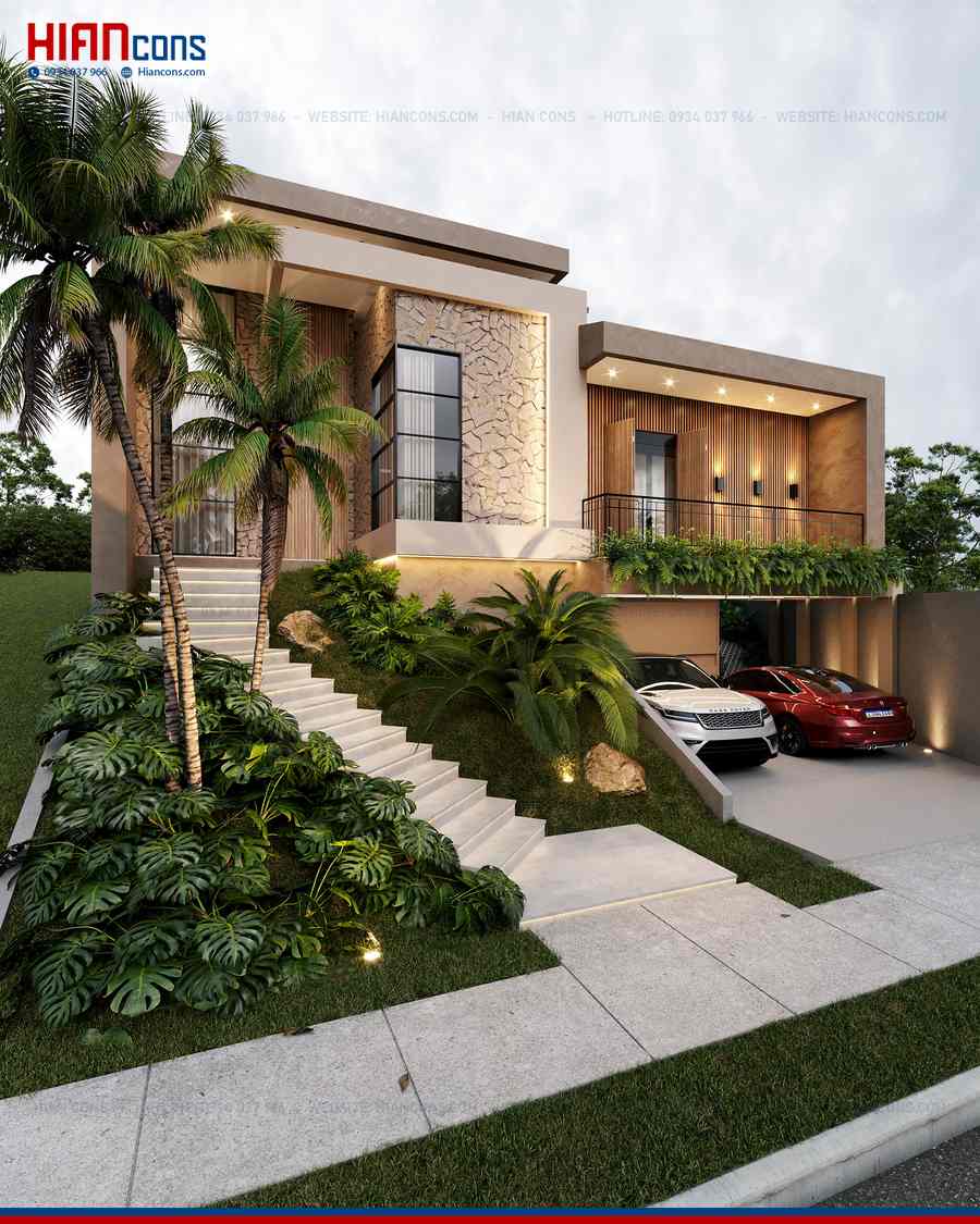 Thiết Kế Biệt Thự Hiện Đại Thoáng Đãng