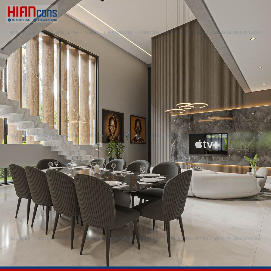 Thi Công Biệt Thự Hiện Đại Tinh Tế
