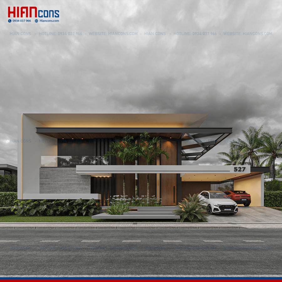 Thi Công Biệt Thự Hiện Đại Ấn Tượng