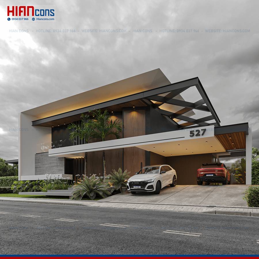 Thi Công Biệt Thự Hiện Đại Ấn Tượng