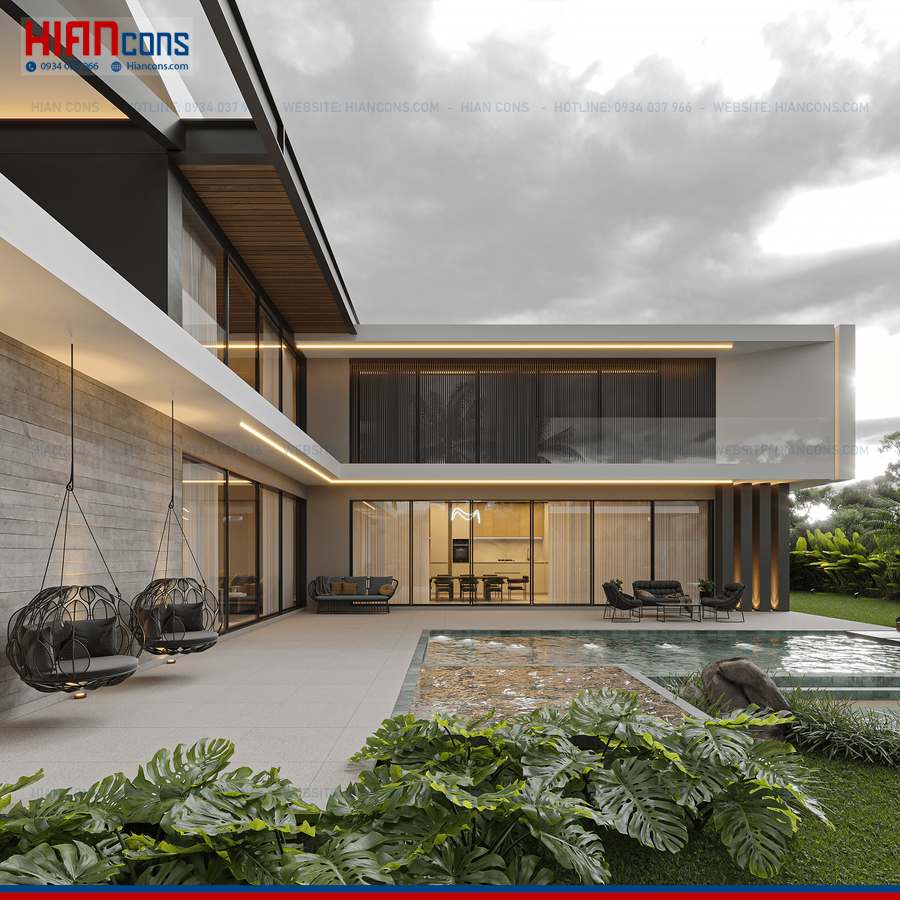 Thi Công Biệt Thự Hiện Đại Ấn Tượng