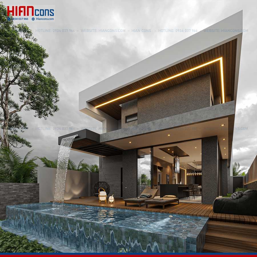 Thi Công Biệt Thự Hiện Đại Tối Giản