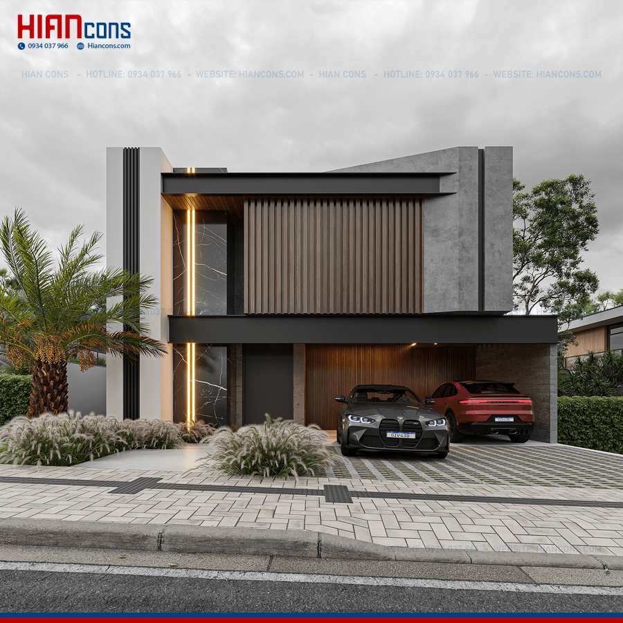 Thi Công Biệt Thự Hiện Đại Tối Giản