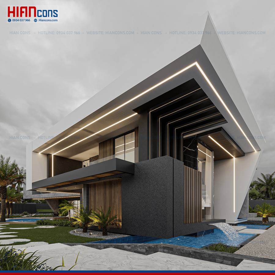 Thi Công Biệt Thự Hiện Đại Phóng Khoáng