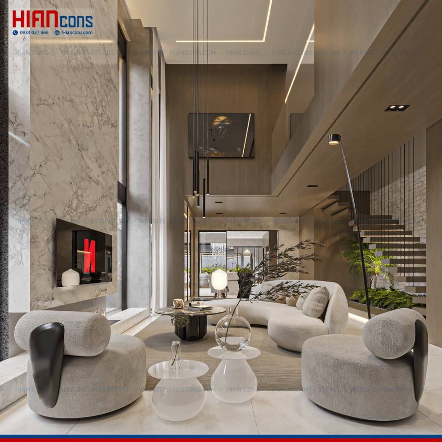 Thi Công Biệt Thự Hiện Đại Mở Rộng
