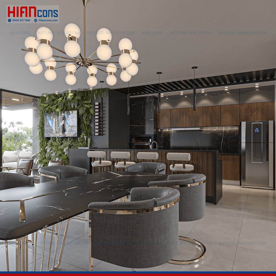 Thi Công Biệt Thự Hiện Đại Thoáng Đãng