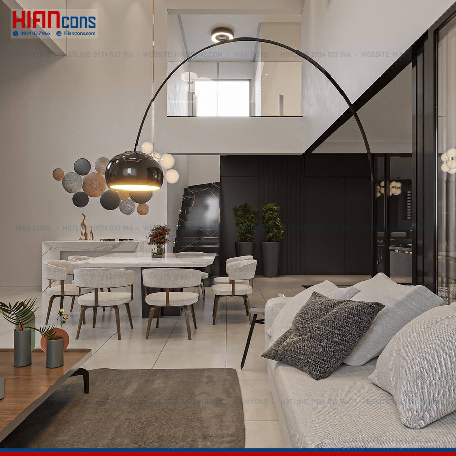 Thi Công Biệt Thự Hiện Đại Thoáng Đãng
