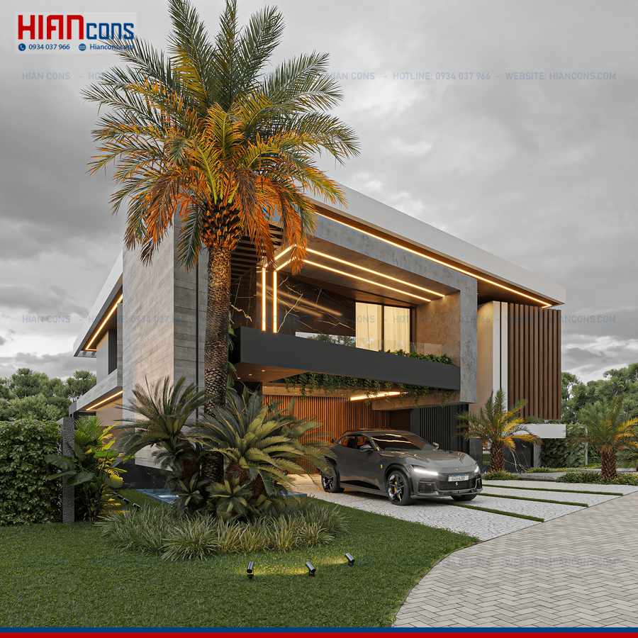Biệt Thự Hiện Đại 1 Tầng