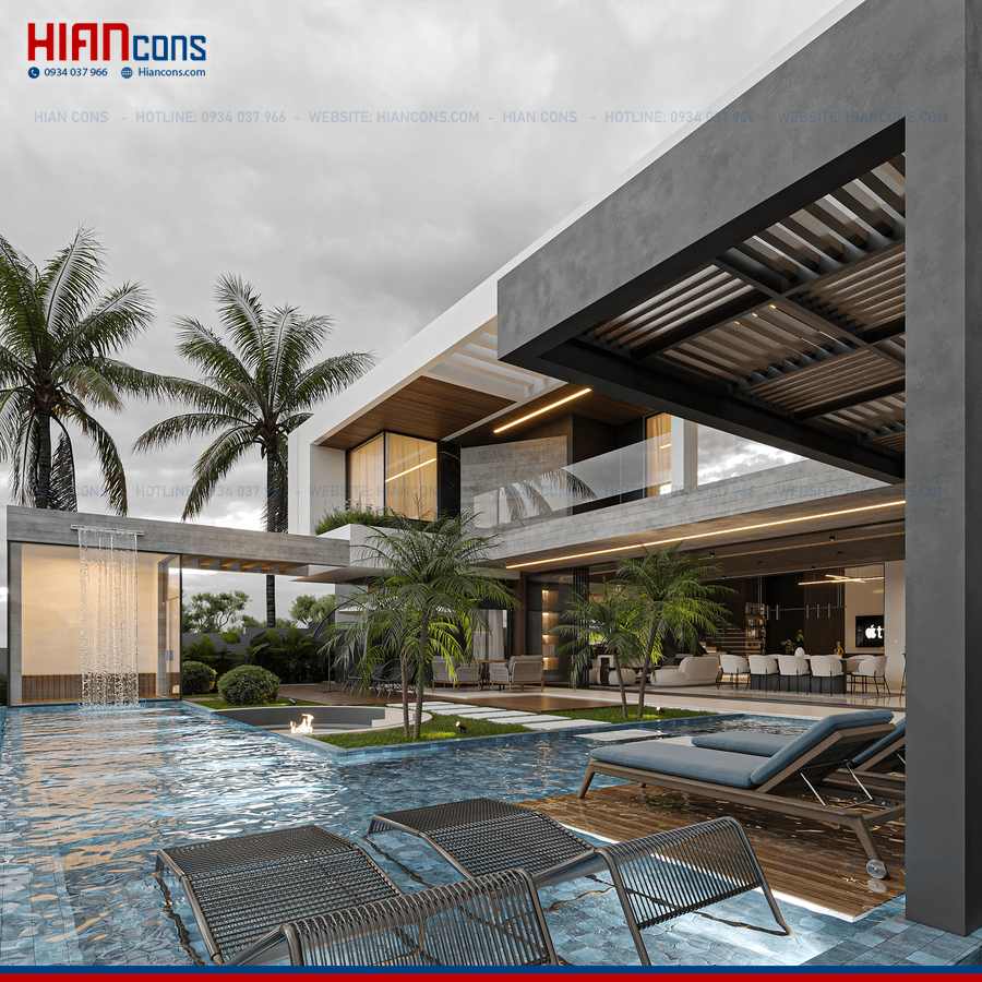 Biệt Thự Hiện Đại 1 Tầng