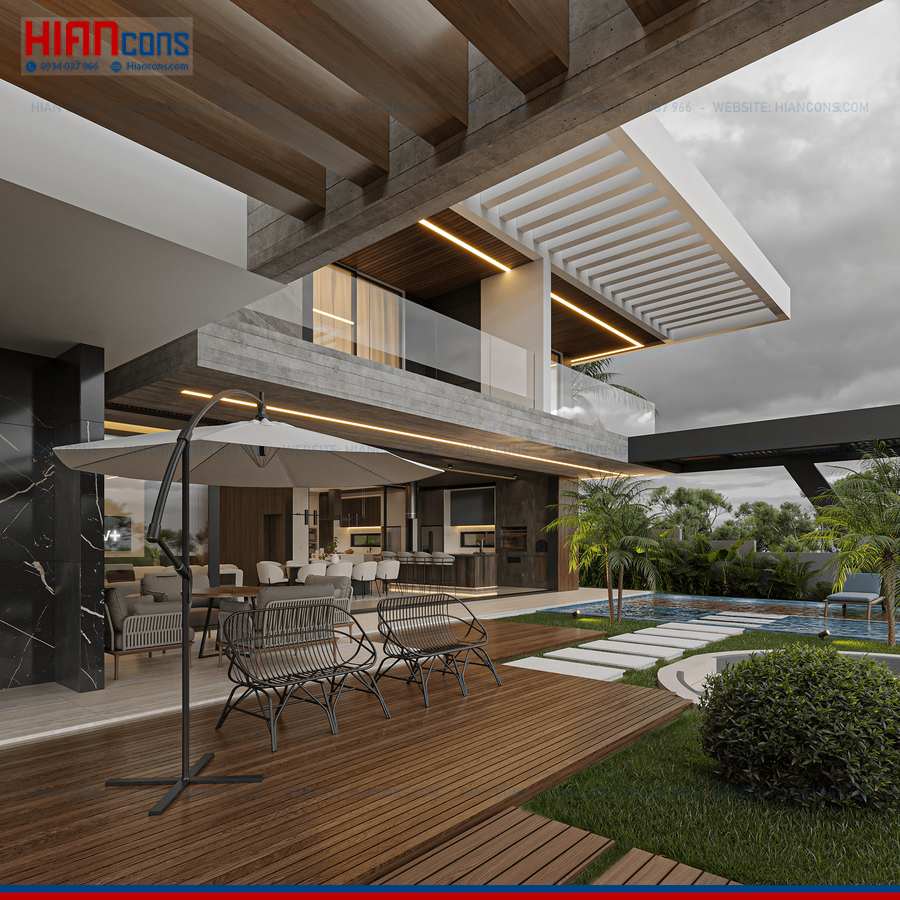 Biệt Thự Hiện Đại 1 Tầng